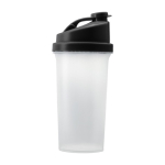 Verre mélangeur en plastique avec couvercle coloré 700ml Shaker Powder couleur noir première vue