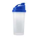 Verre mélangeur en plastique avec couvercle coloré 700ml Shaker Powder couleur bleu première vue