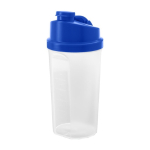 Verre mélangeur en plastique avec couvercle coloré 700ml Shaker Powder couleur bleu deuxième vue