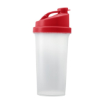 Verre mélangeur en plastique avec couvercle coloré 700ml Shaker Powder couleur rouge première vue