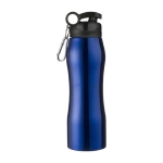 Gourde en acier avec mousqueton et bec 700 ml Inox Sender couleur bleu roi deuxième vue