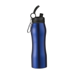 Gourde en acier avec mousqueton et bec 700 ml Inox Sender couleur bleu roi troisième vue