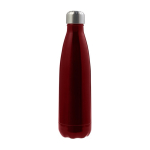 Bouteille en acier inoxydable avec bouchon à vis argenté 650ml couleur rouge première vue