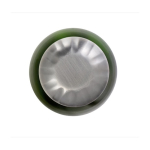 Bouteille en acier inoxydable avec bouchon à vis argenté 650ml couleur vert troisième vue