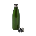 Bouteille en acier inoxydable avec bouchon à vis argenté 650ml couleur vert quatrième vue