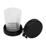 Verre pliant de 220ml pour stocker les médicaments Pillcup Colors couleur noir deuxième vue