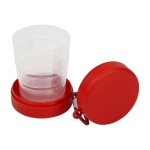 Verre pliant de 220ml pour stocker les médicaments Pillcup Colors couleur rouge deuxième vue
