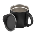Mug personnalisé avec anse et base antidérapante 350ml Antislip couleur noir douxième vue