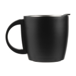 Mug personnalisé avec anse et base antidérapante 350ml Antislip couleur noir quatrième vue