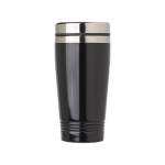 Mug isotherme personnalisé en acier brillant de 450ml Alu Color couleur noir première vue