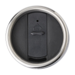 Mug isotherme personnalisé en acier brillant de 450ml Alu Color couleur blanc deuxième vue