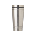 Mug isotherme personnalisé en acier brillant de 450ml Alu Color couleur argenté première vue