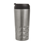 Mug avec fonction thermos et forme géométrique 300ml Trilliant Colors couleur argenté troisième vue