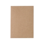 Carnet en liège et lin avec stylo A5 avec des pages lignées Greener couleur marron troisième vue