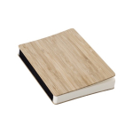 Carnet durable en bambou avec stylo A5 pages lignées EcoBamboo couleur marron dixième vue