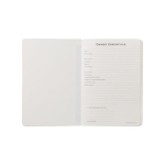 Carnet durable en bambou avec stylo A5 pages lignées EcoBamboo couleur marron troisième vue