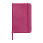 Carnet de poche couverture rigide en similicuir B7 pages rayées Notes couleur rose première vue