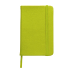 Carnet de poche couverture rigide en similicuir B7 pages rayées Notes couleur vert clair première vue