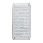 Calculatrice de bureau avec panneau solaire et jeu au dos troisième vue