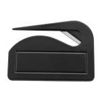 Coupe-papier ouvre-lettres en plastique avec lame en métal Colors couleur noir deuxième vue