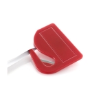 Coupe-papier ouvre-lettres en plastique avec lame en métal Colors couleur rouge troisième vue