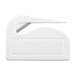 Coupe-papier ouvre-lettres en plastique avec lame en métal Colors couleur blanc première vue