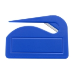 Coupe-papier ouvre-lettres en plastique avec lame en métal Colors couleur bleu roi deuxième vue