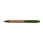 Stylo en bambou avec détails colorés et encre bleue Basic Colors couleur vert foncé première vue