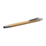 Stylo au finition argent et pointeur encre noire Multifonction Bamboo couleur bois cinquième vue