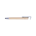 Stylo tactile avec support portable, encre bleue, Bamboo Versatile couleur argenté deuxième vue
