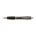 Stylo publicitaire avec finition antidérapante Encre Bleue Colors couleur noir première vue