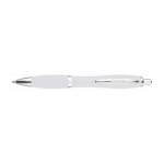 Stylo publicitaire avec finition antidérapante Encre Bleue Colors couleur blanc première vue