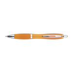 Stylo publicitaire avec finition antidérapante Encre Bleue Colors couleur orange première vue