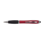 Stylo antidérapants avec stylet et encre caoutchoutée noire Touch couleur rouge première vue