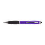 Stylo antidérapants avec stylet et encre caoutchoutée noire Touch couleur violet première vue