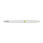 Stylo avec clip en forme de cygne et Encre Noire White Swan couleur vert clair première vue