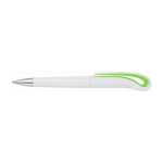 Stylo avec clip en forme de cygne et Encre Noire White Swan couleur vert clair deuxième vue