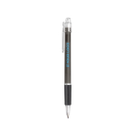 Stylo avec finition caoutchouc antidérapante Encre Bleue Fantasy couleur noir avec zone d'impression