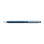 Stylo fin avec pointe tactile, couleur chromée, encre bleue Vip Thin couleur bleu première vue