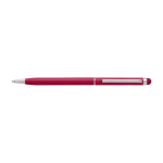 Stylo fin avec pointe tactile, couleur chromée, encre bleue Vip Thin couleur rouge première vue