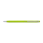 Stylo fin avec pointe tactile, couleur chromée, encre bleue Vip Thin couleur vert clair première vue