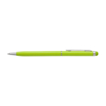 Stylo fin avec pointe tactile, couleur chromée, encre bleue Vip Thin couleur vert clair deuxième vue