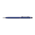 Stylo fin avec pointe tactile, couleur chromée, encre bleue Vip Thin couleur bleu foncé première vue