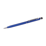 Stylo fin avec pointe tactile, couleur chromée, encre bleue Vip Thin couleur bleu foncé deuxième vue