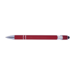 Stylo en aluminium avec finition caoutchoutée et couleur Alu Even couleur bordeaux première vue