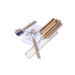 Set de coloriage 10 crayons, album, règle et taille-crayon Funny troisième vue