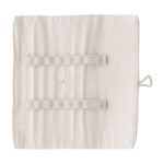 Trousse en lin et coton avec crayons, taille-crayon et gomme Linen couleur beige cinquième vue