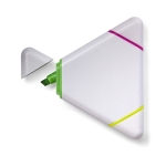 Surligneur triangulaire avec trois couleurs différentes Triangle Line couleur blanc première vue
