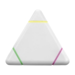 Surligneur triangulaire avec trois couleurs différentes Triangle Line couleur blanc deuxième vue