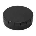 Boîte personnalisable avec 40 pastilles de menthe sans sucre Clic Clac couleur noir troisième vue